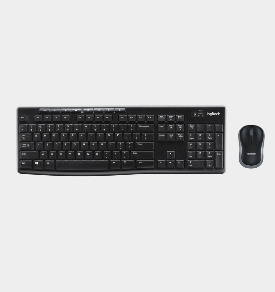 Logitech MK270 – Pack teclado y ratón inalámbricos, fiable y ergonómico