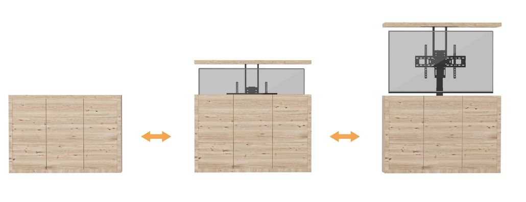 Soporte de suelo motorizado TV 37&quot;-65 EQUIP