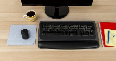 Reposamuñecas para teclado de gel, ergonómico y profesional, color negro - 3M WR420LE 