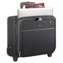 Maletín trolley profesional Solo Pro Overnighter para portátil 16'' – Negro, con ruedas y compartimentos organizadores
