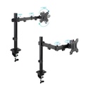 Soporte de Mesa Tooq para Monitor 17-32” – Brazo Giratorio e Inclinable, Negro