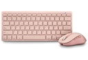 Kit Teclado y Ratón Inalámbricos NGS – Recargables, Rosa