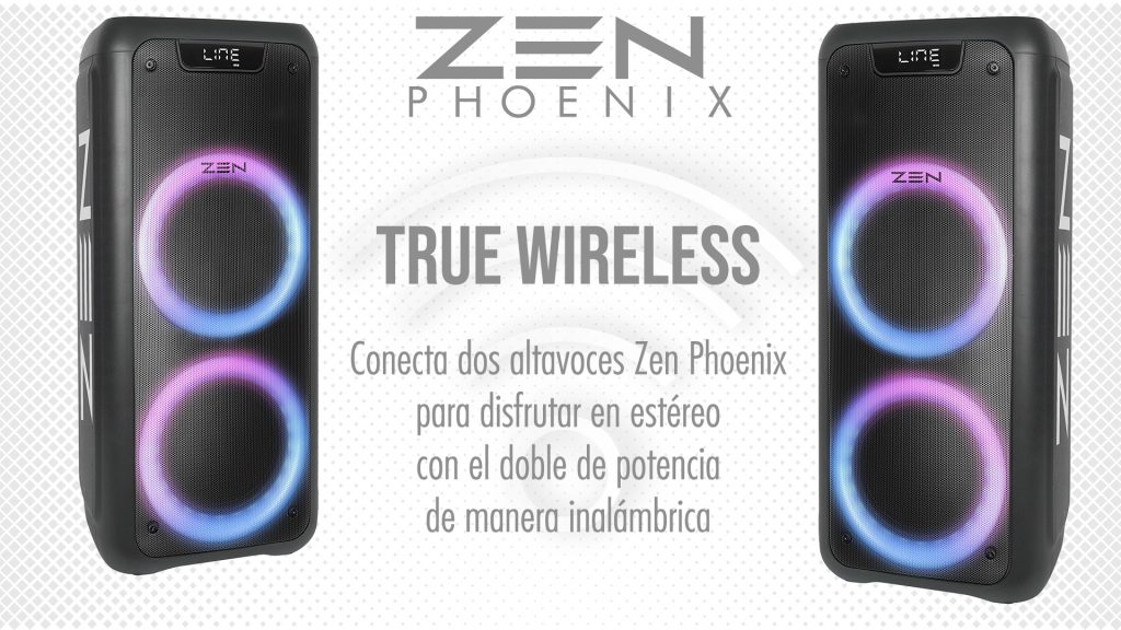 Altavoz Bluetooth ZEN Phoenix – 250W, con Micrófono Inalámbrico