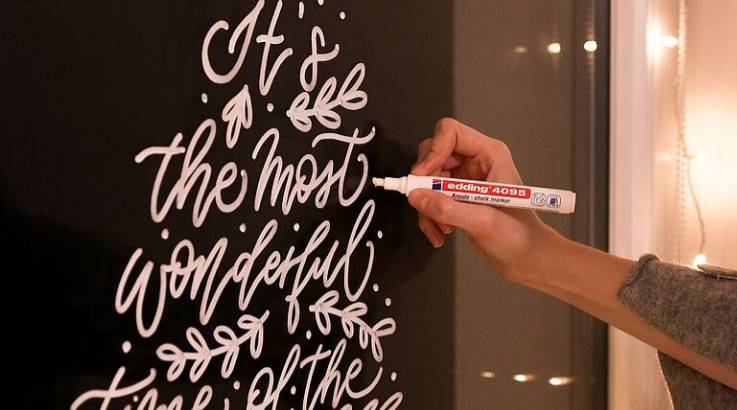 Rotulador de Pizarra Tiza Líquida Edding 4095 (2–3 mm) – Blanco / Amarillo / Naranja / Rosa / Azul