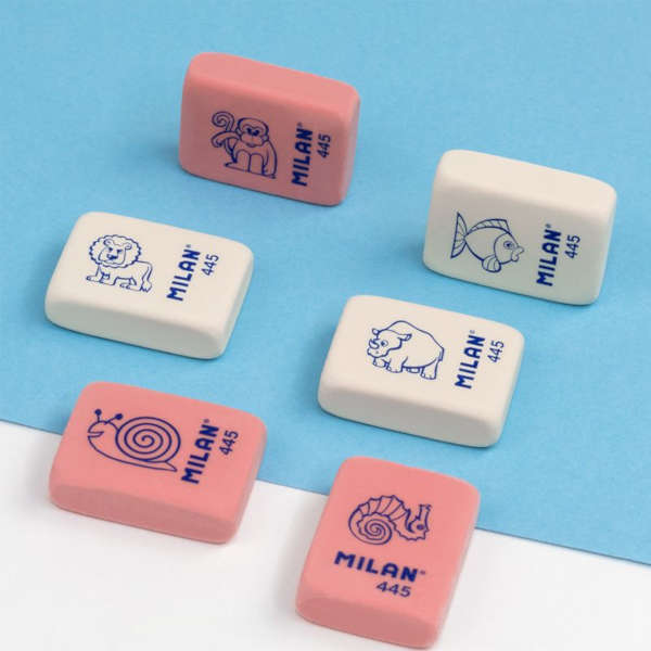 Goma de borrar Milan 445 miga de pan - Colores surtidos