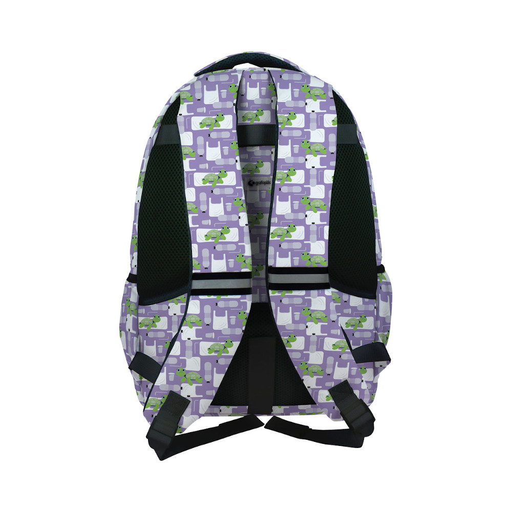 Mochila escolar Roomy Tortuga Wise Planet – Con compartimento portátil, adaptable a carro, 45×33×22,5 cm