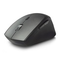 Ewent Ratón Inalámbrico Dual EW3245 - 2400 DPI, Clic Silencioso, Bluetooth 5.1 y 2.4GHz USB-A/C, Plug & Play, Negro/Gris