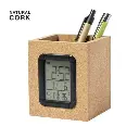 Cubilete Lapicero Wicam Nature con Reloj Multifunción – Corcho Natural