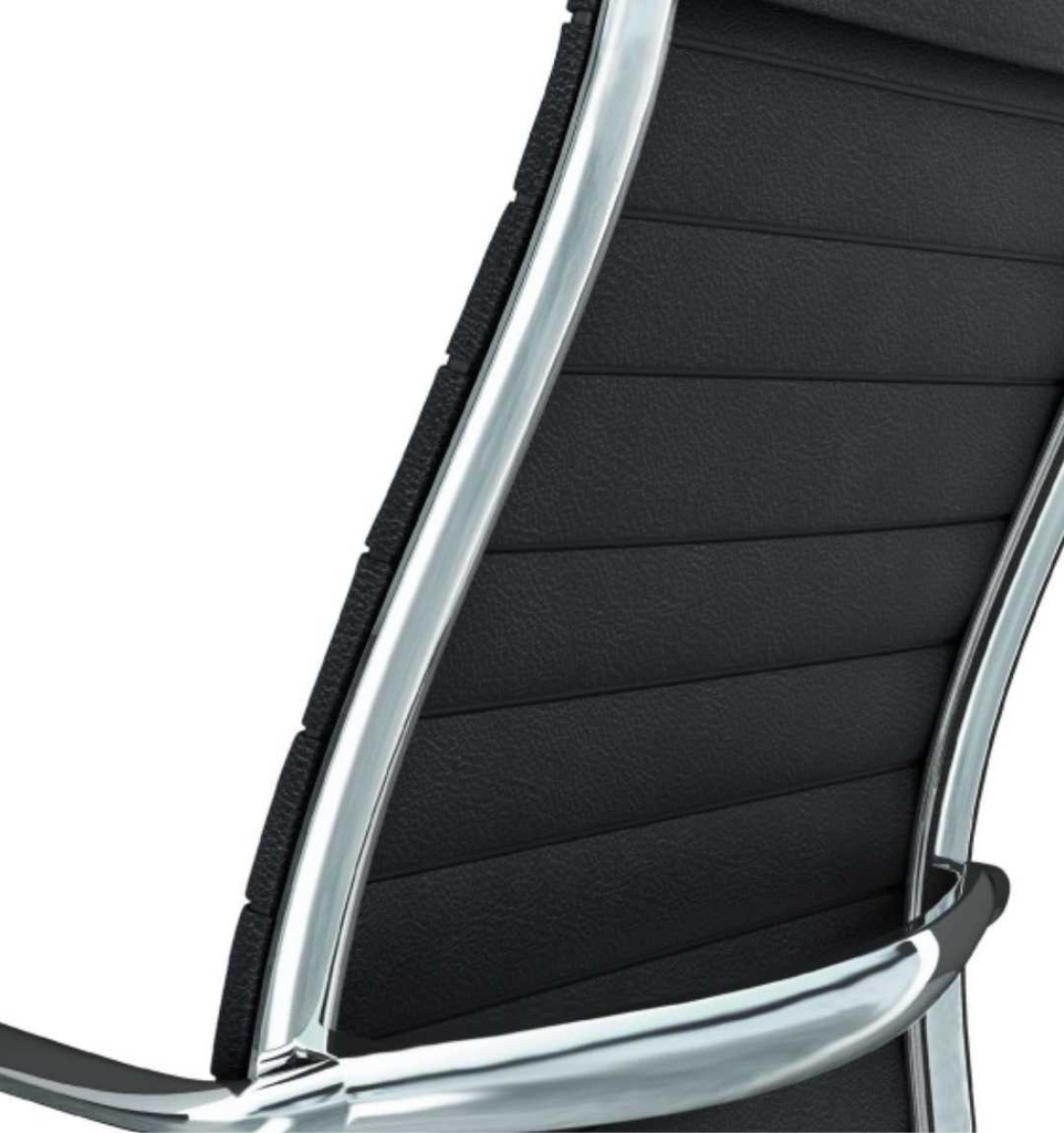 Sillón de dirección Evole – polipiel negra