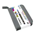 Rotuladores acrílicos punta cónica Campus Acrylic 2.0 - estuche con cremallera 24 colores