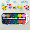 Acuarelas con pincel Campus College – 12 colores