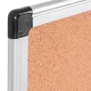 Tablero de corcho Bi‑Office Maya – 120 × 90 cm, marco de aluminio