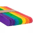 Palos de madera para manualidades – 114 × 10 mm, colores surtidos, 50 uds