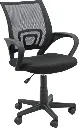 Silla operativa Cortegada CH4 – respaldo de malla, asiento tapizado, elevación a gas, color negro