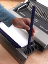 Encuadernadora eléctrica de canutillo plástico Fellowes Galaxy-E - perforación 28 H, encuadernación 500 H