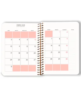 Agenda anual 2027 A6 Campus - día página, tapa de polipropileno, modelos surtidos