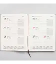 Agenda anual 2027 B5 Campus - semana vista, tapa PVC, gris