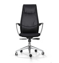 Sillón de dirección VIC Polipiel Negro – Mecanismo sincro con ajuste de presión y brazos fijos