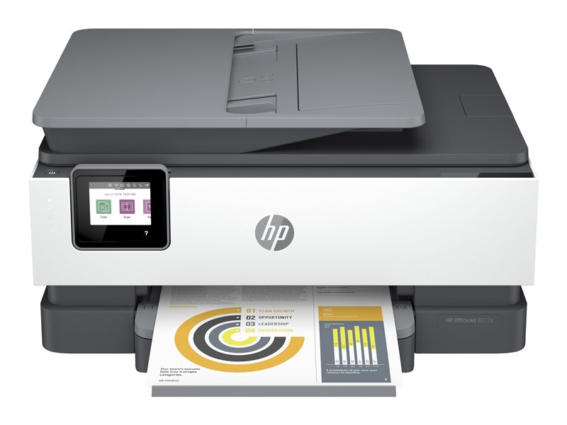 HP OfficeJet Pro 8022 - Impresora Multifunción de Tinta (20 ppm, 4800 x  1200 dpi, A4, WiFi) Color Gris