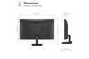 Monitor LG 25MS500-B 24,5" LED Full HD 5 ms 100 Hz – 2x HDMI, color negro