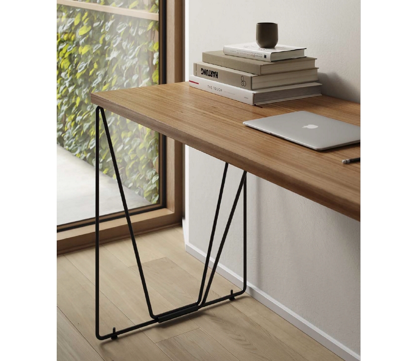 MESA LETS WORK HOME EDITION 120X56X74 ENCIMERA NOGAL / ESTRUCTURA NEGRO