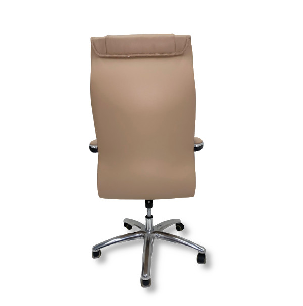 SILLÓN DIRECCIÓN ROA BEIGE POLIPIEL
