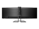 Monitor curvo Philips Brilliance P-line 499P9H 49" Dual Quad HD - 5120x1440, 60 Hz, VA, HDR 400, 5 ms, 2x HDMI, DisplayPort, USB-C, altavoces