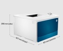Impresora HP LaserJet Color Pro 4202dn – Color, dúplex automático, blanca/azul