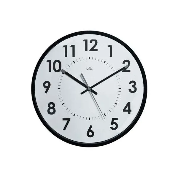 Reloj de pared analógico – 30 cm, negro