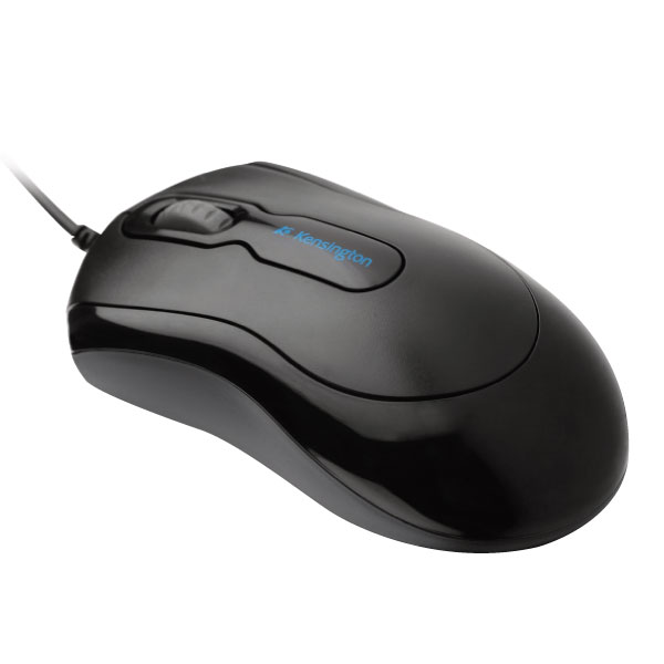 Ratón óptico con cable Kensington K72356 – diseño ambidiestro
