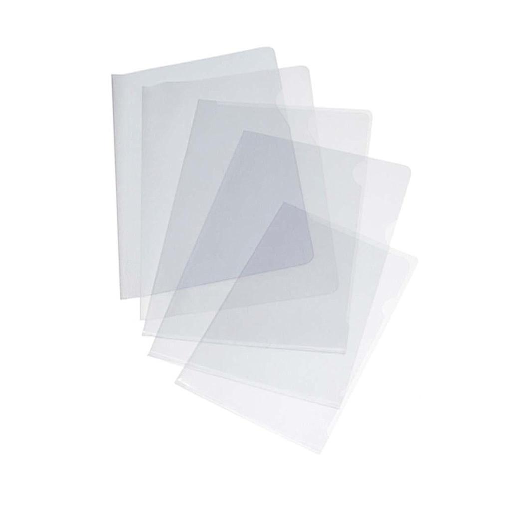 Dossier uñero folio – polipropileno, 120 micras, 100 uds, transparente