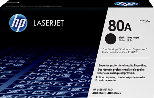 Tóner HP 80A CF280A – negro