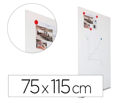 Pizarra blanca lacada magnética Skin White Board – 75×115 cm