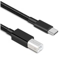 Cable USB 2.0 – USB‑C a USB‑B, 2 m, negro