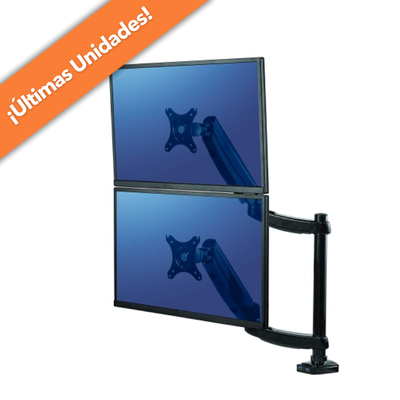Brazo doble vertical para monitores Fellowes Platinum Series