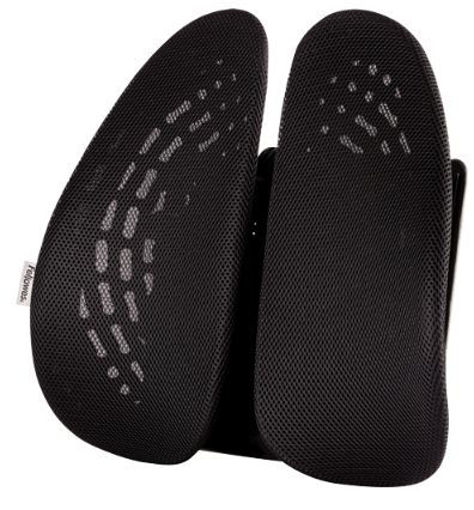 Fellowes Back Angel – Respaldo lumbar ergonómico moldeable, color negro, soporte de espalda 