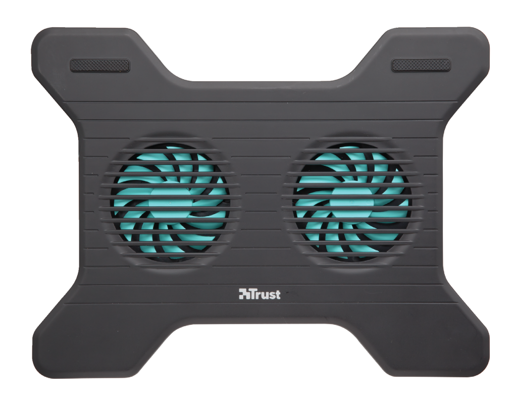 Base refrigeración Trust Xstream Breeze – negro, para portátiles hasta 16", 2 ventiladores USB