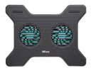 Base refrigeración Trust Xstream Breeze – negro, para portátiles hasta 16", 2 ventiladores USB