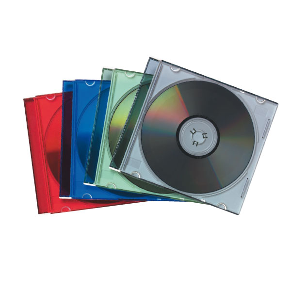 Fundas Slim para CD y DVD Imation – transparentes, pack 25 uds