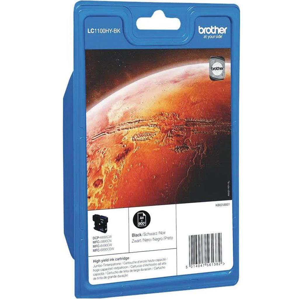 Cartucho Brother LC-1100HYBK - Negro