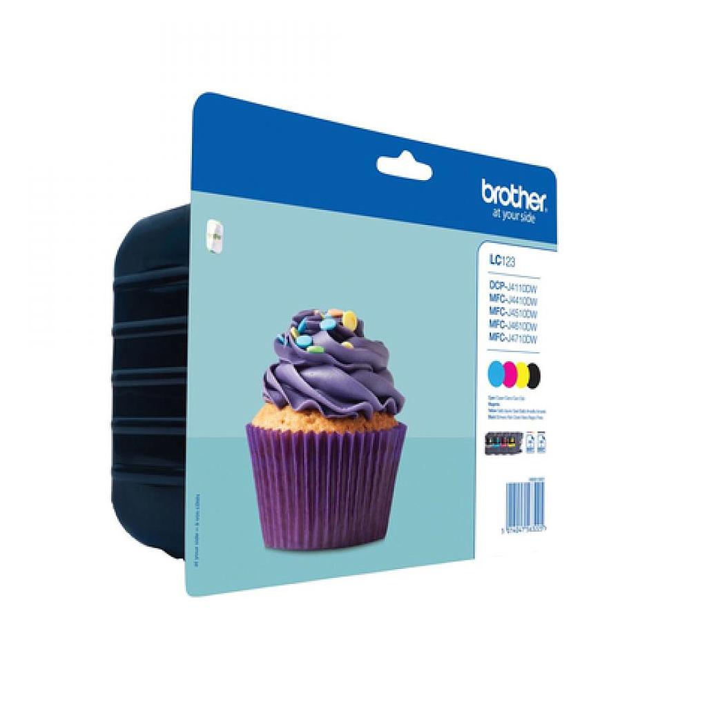 Pack de 4 Cartuchos Brother LC-123VALBP