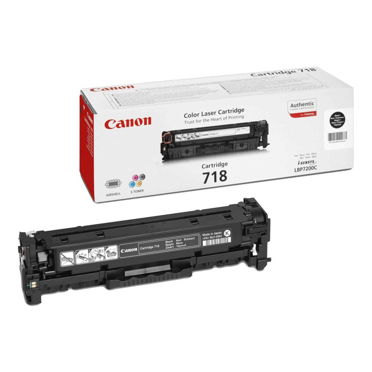Tóner Canon 718BK – negro