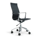 Sillón de dirección Evole – polipiel negra