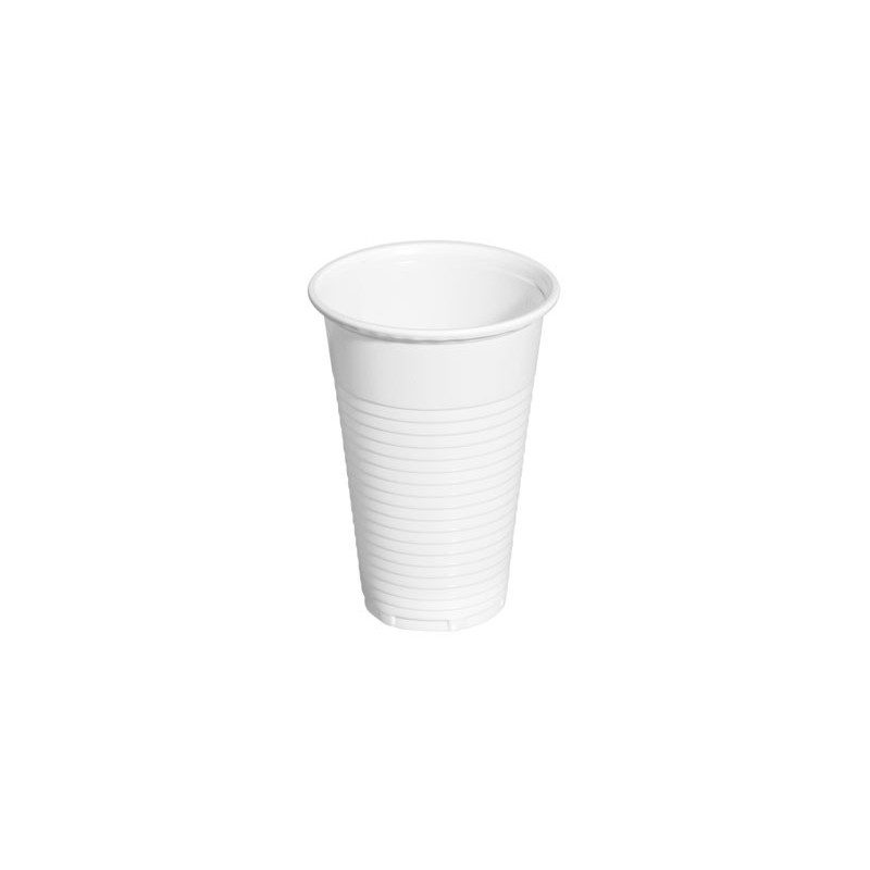 Vasos PP color blanco – pack 100 uds, 200 cc