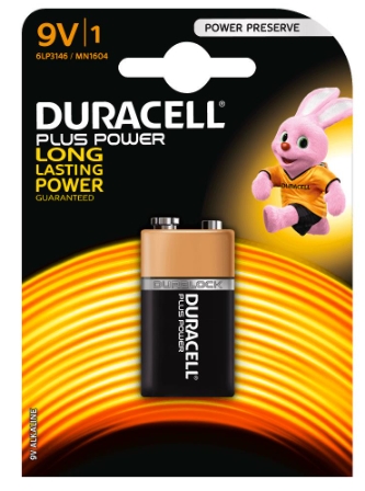 Pila LR61 Duracell Plus Power – 9V