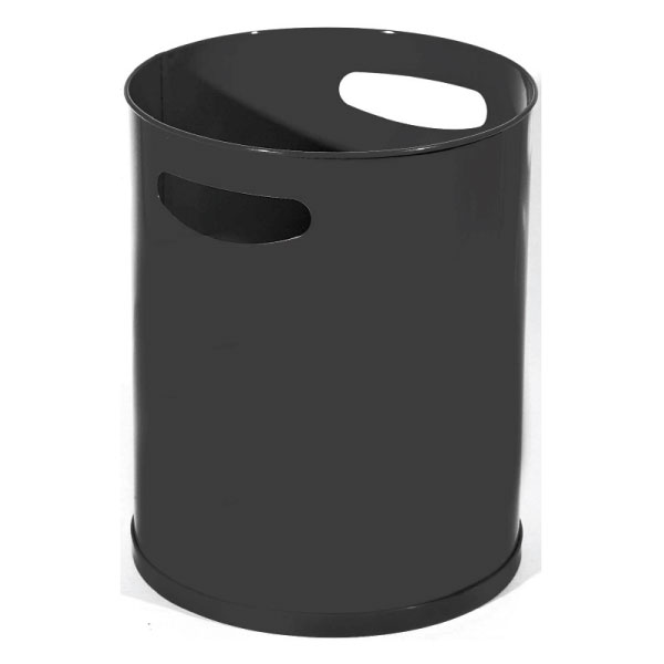 Papelera Metálica Negra 16 L – 32x25cm Modelo SIE 111-N 