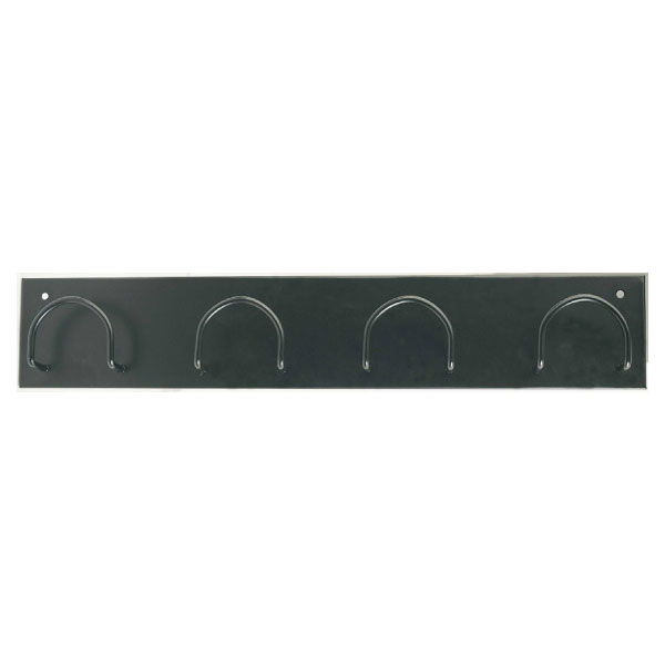 Perchero de pared SIE 611N – negro, 4 colgadores