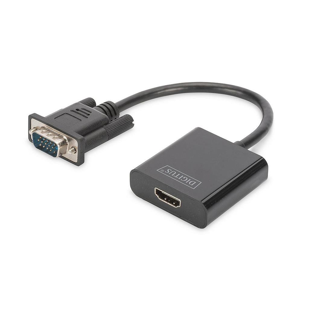 Convertidor Digitus – entrada VGA, salida HDMI