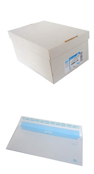 Sobres ministro SAM – C/500 120×176 mm, blanco autoadhesivo