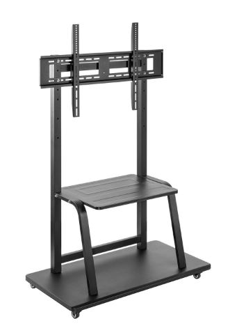 Soporte de suelo móvil Aisens Eco – 37″–100″, 150 kg, con bandeja